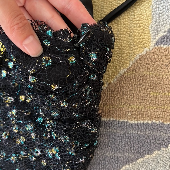 VINTAGE BETSEY JOHNSON BNWT NEW TULLE LACE PROM BARBIE MIDI DRESS XS S 0 2 4 - Picture 11 of 15